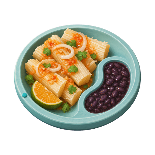 Cuban Yuca con Mojo & Black Beans