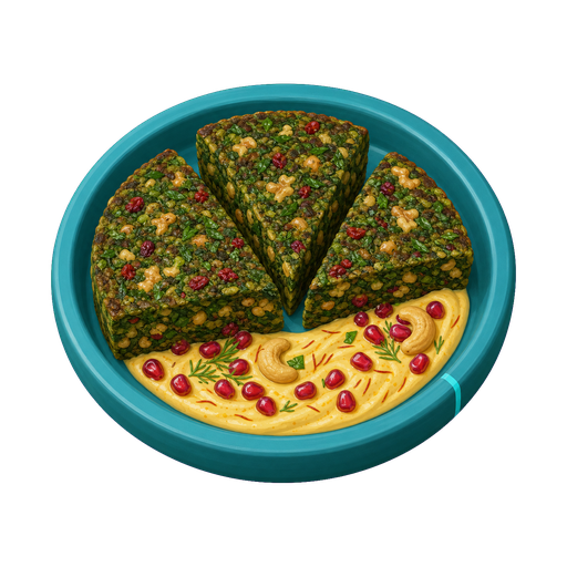 Iranian Chickpea Kuku Sabzi