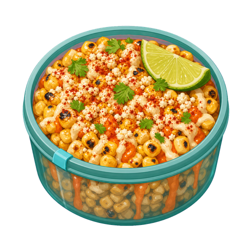 Mexican Esquites with Chile-Lime Cashew Crema