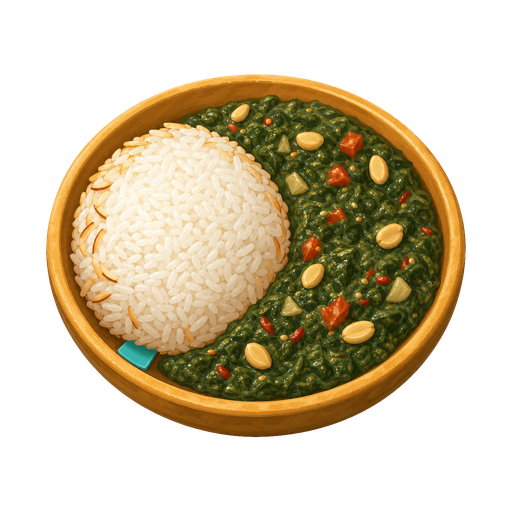 Mozambican Matapa with Rice