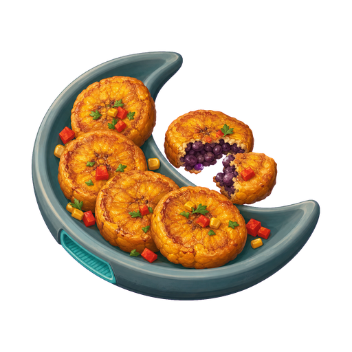 Plantain Black Bean Coins