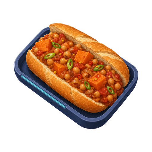 Senegalese Ndambe Bean Sandwich