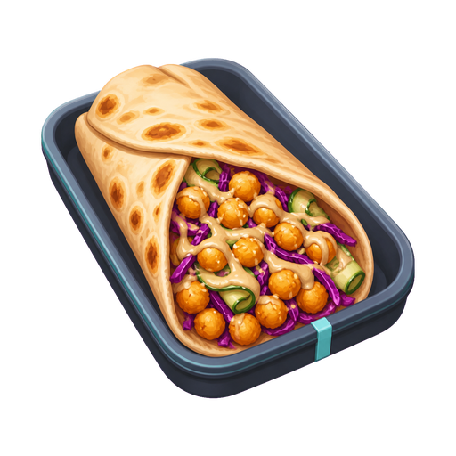 Sesame Chickpea Wrap