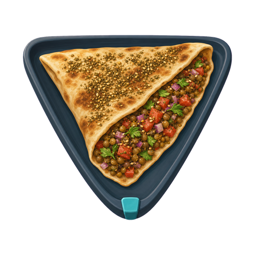 Za'atar Lentil Flatbread Fold